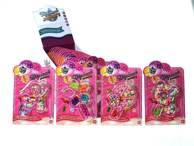 DIY Beads Jewelry Craft Set (Pink)