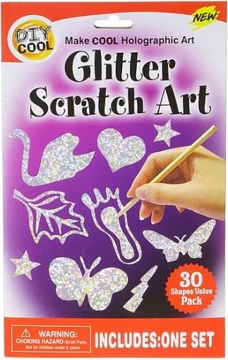 Glitter Scratch Art Creative Set