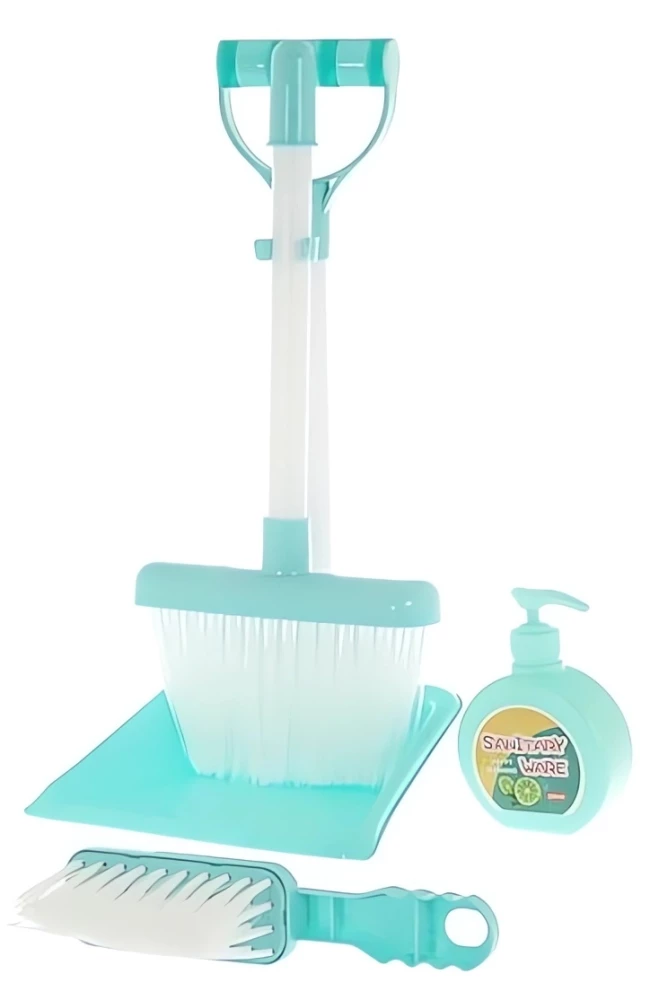 Cleaning Set Sanitary Ware, blue