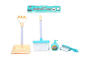 Cleaning Set Sanitary Ware, blue