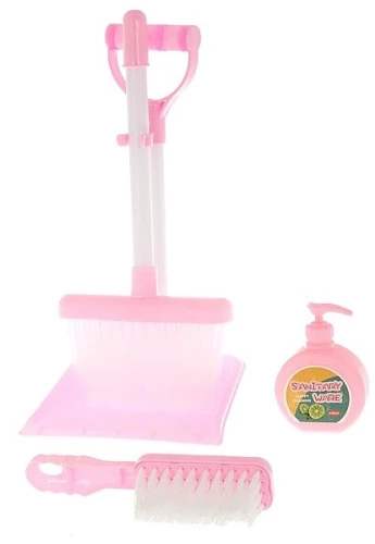 Zestaw do sprzątania Sanitary Ware, różowy