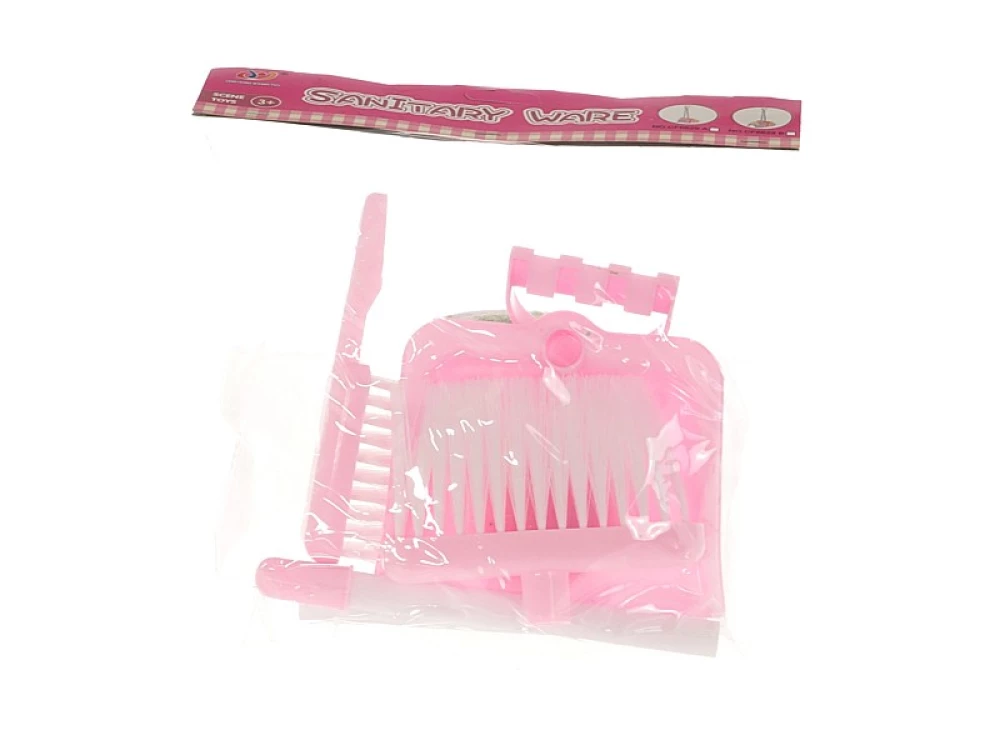 Sanitary Ware Cleaning Set, pink