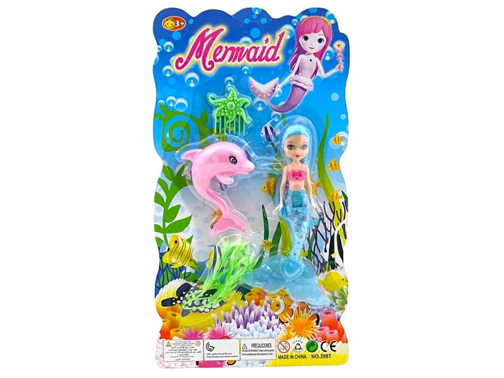 Lalka. Mała syrenka (mini) z akcesoriami