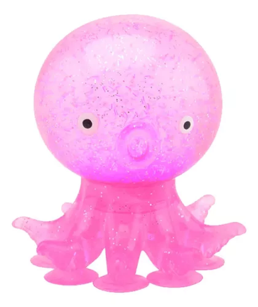 Stress Relief Toy. Octopus with Glitter