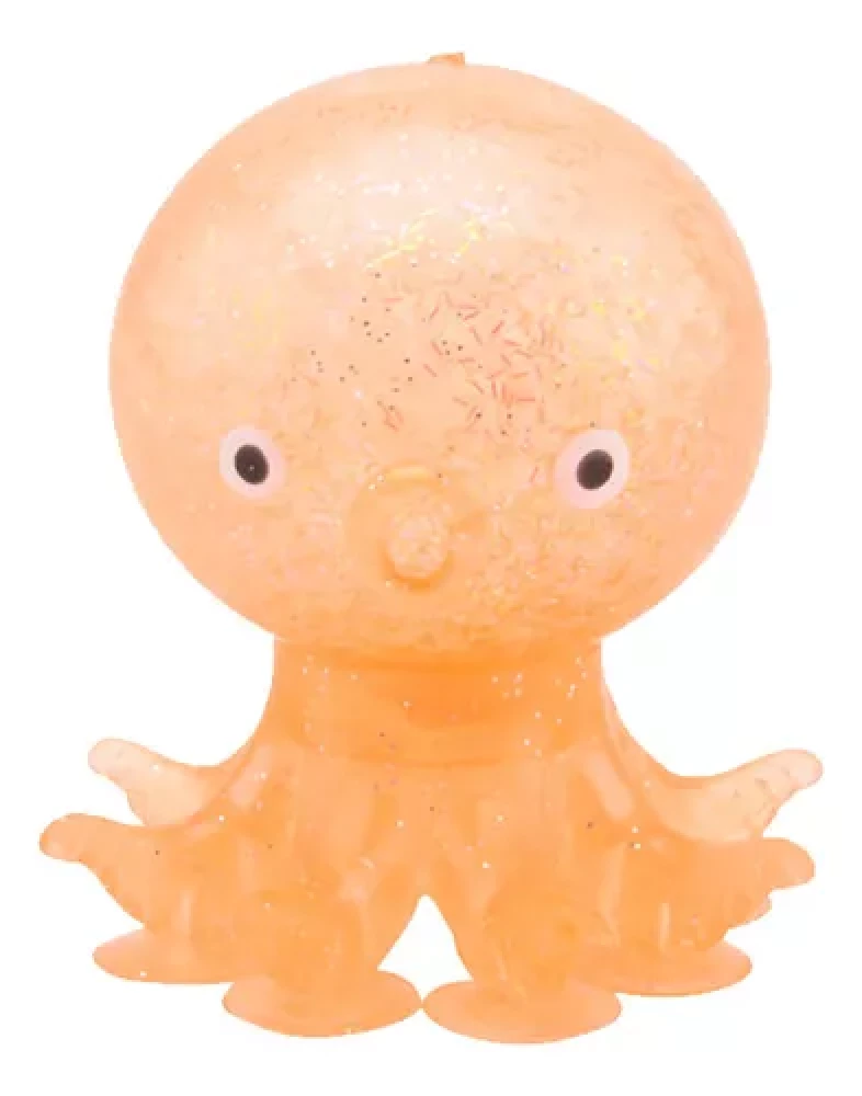 Stress Relief Toy. Octopus with Glitter