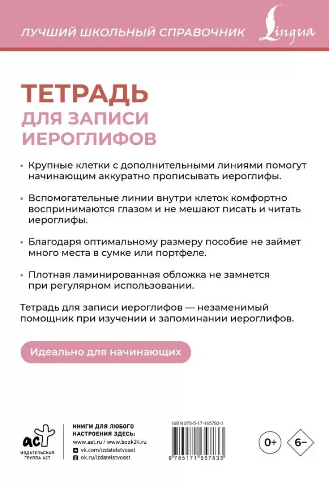 Notes do zapisywania hieroglifów (różowa)