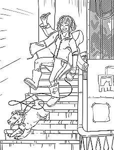 The Story of One Meeting. A Romantic Coloring Book about Love at First Sight