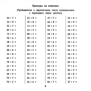 Addition and Subtraction Under 100 in 10 Minutes a Day