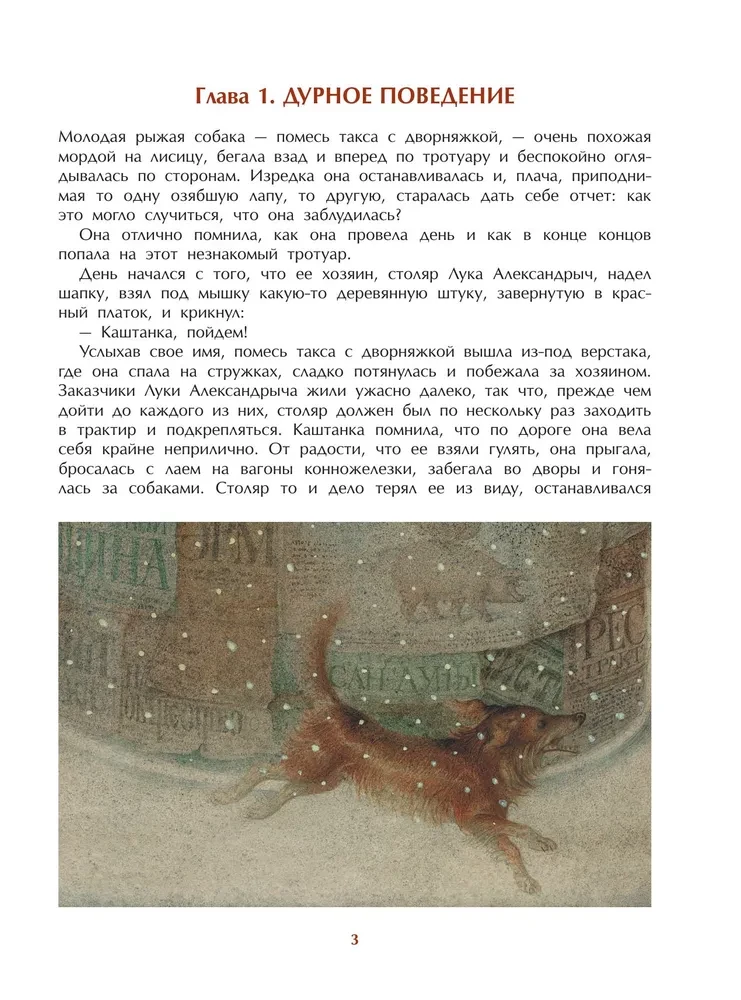 Kashtanka with illustrations by Gennady Spirine