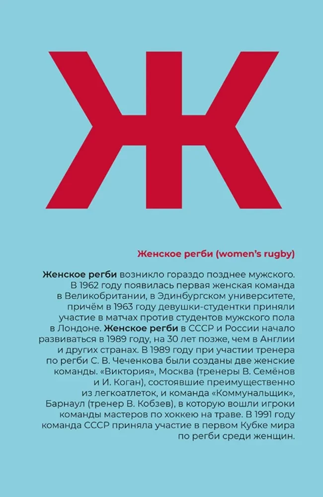 Rugby Alphabet