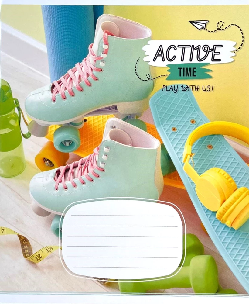 Active Time A5 Grid Notebook