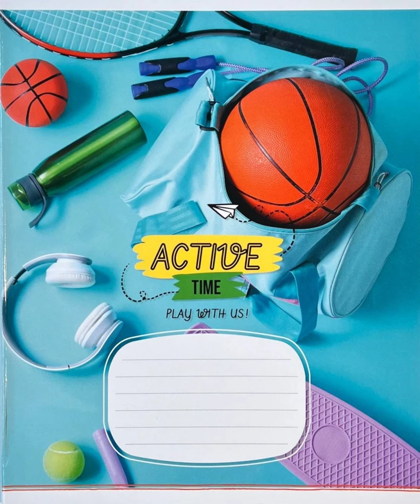 Active Time A5 Grid Notebook