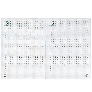 Calligraphic Worksheets. Writing Numbers