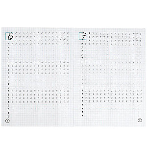 Calligraphic Worksheets. Writing Numbers