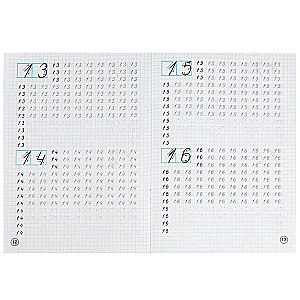 Calligraphic Worksheets. Writing Numbers
