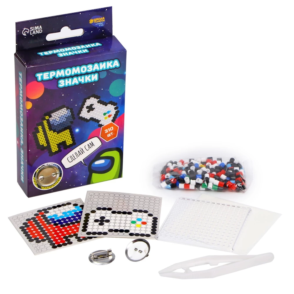 Thermo Mosaic Play World with Tweezers, Emblem
