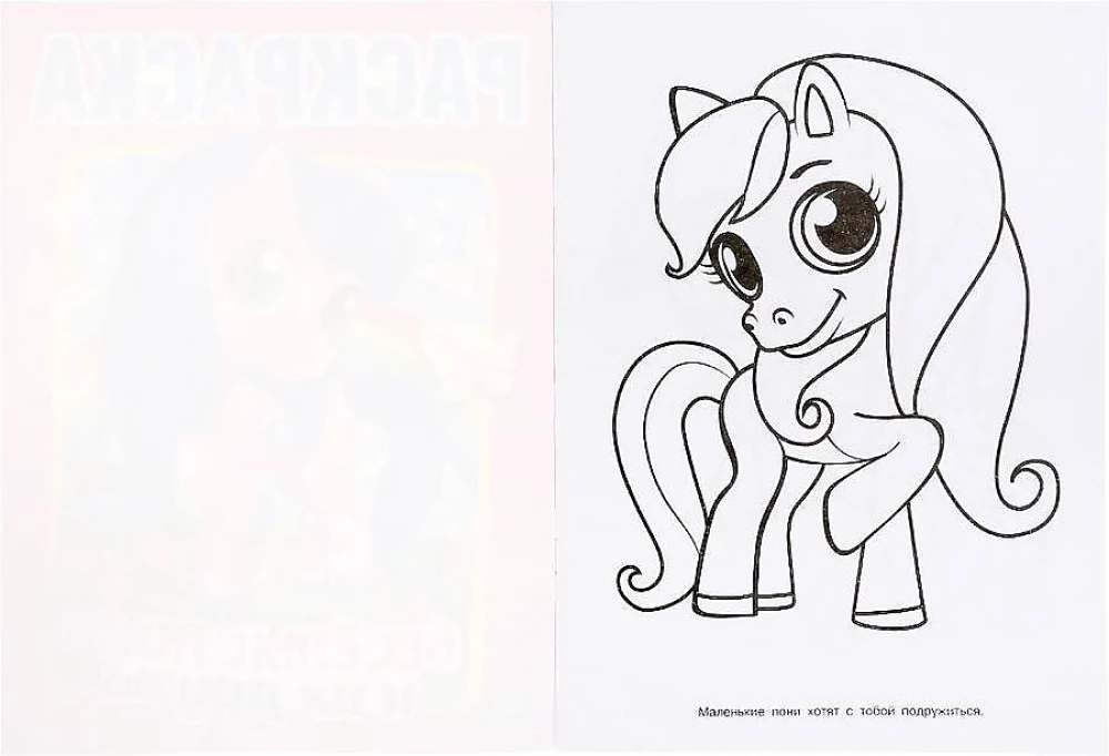 The First Coloring Book Cheerful Ponies and Their Friends