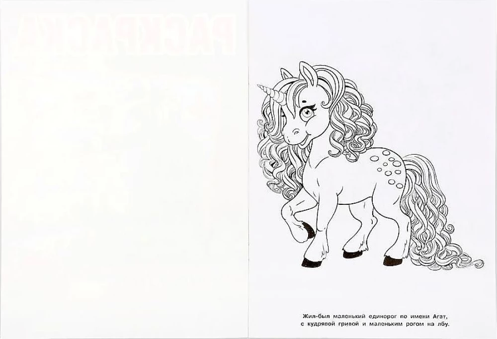 First Coloring Book Wonderful Unicorn