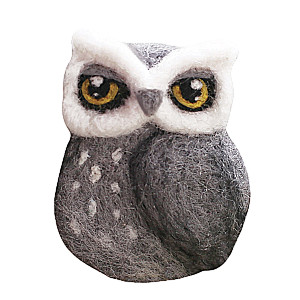 Wool Brooch Owl