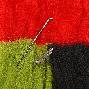 Wool Poppy Brooch