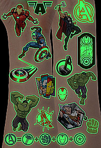 Transfer Stickers Avengers (glow in the dark)