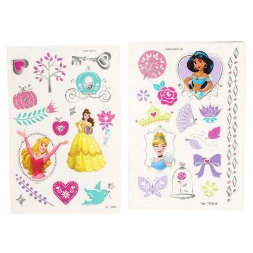 Transfer Stickers Princesses (glow in the dark)