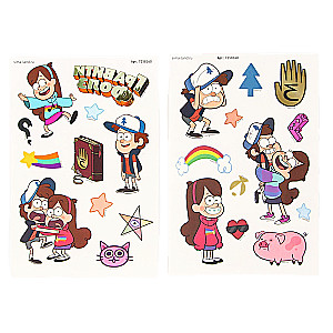 Gravity Falls Transfer Stickers (Glow in the Dark)