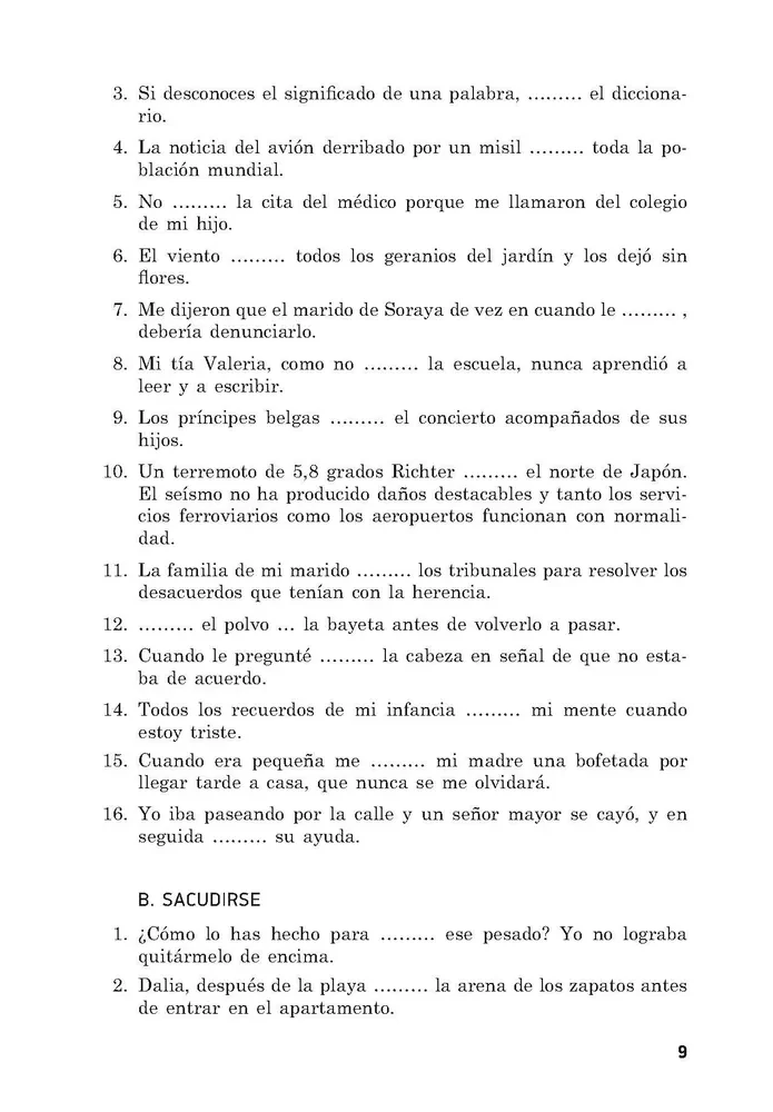 Practicum on Spanish Grammar. Verb
