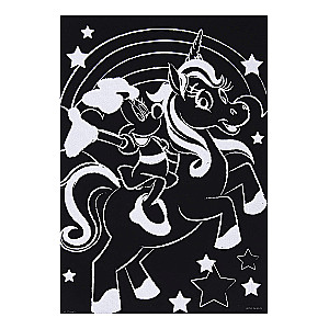 Engraving with a Rainbow Base Minnie Mouse A5, Minnie Mouse and Unicorn