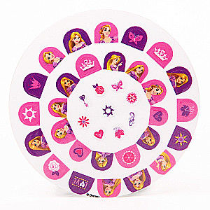 Manicure set. Nail stickers, Rapunzel