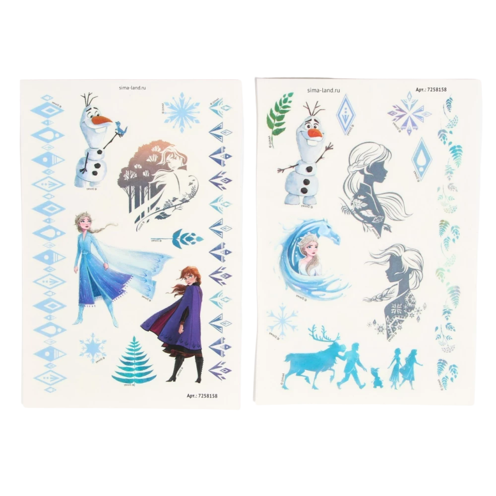 Frozen Kids Tattoo Set, Glows in the Dark