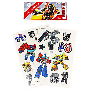 Children's tattoos, glow in the dark Transformers