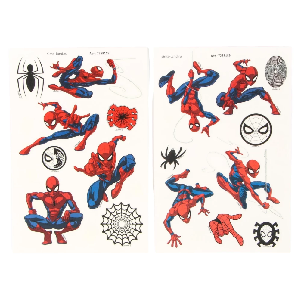 Glow-in-the-dark stickers Spider-Man