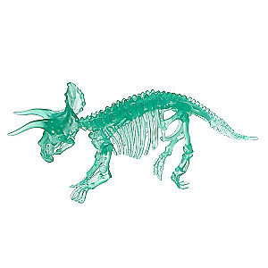 3D Crystal Puzzle Triceratops