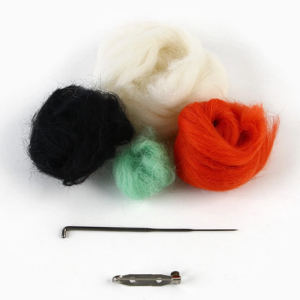 Fox Wool Brooch