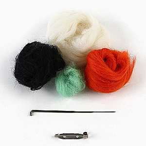 Fox Wool Brooch