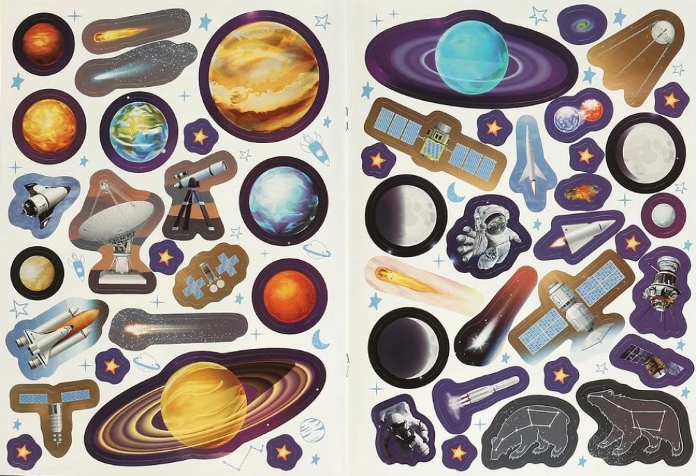 Sticker Book with Tasks Space