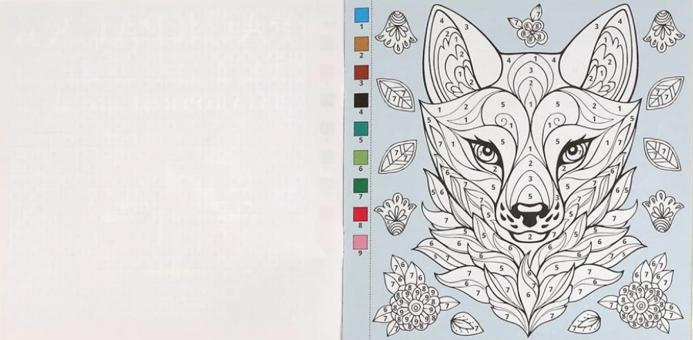 Coloring Quest by Color. Mysterious Foxes
