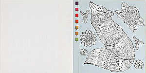 Coloring Quest by Color. Mysterious Foxes