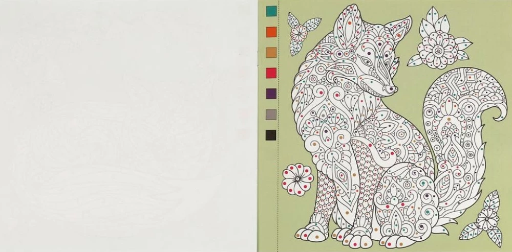 Coloring Quest by Color. Mysterious Foxes