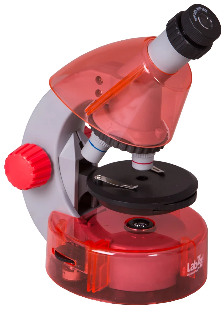 Levenhuk LabZZ M101 Orange Children's Microscope, 40x-640x, with Experiment Kit