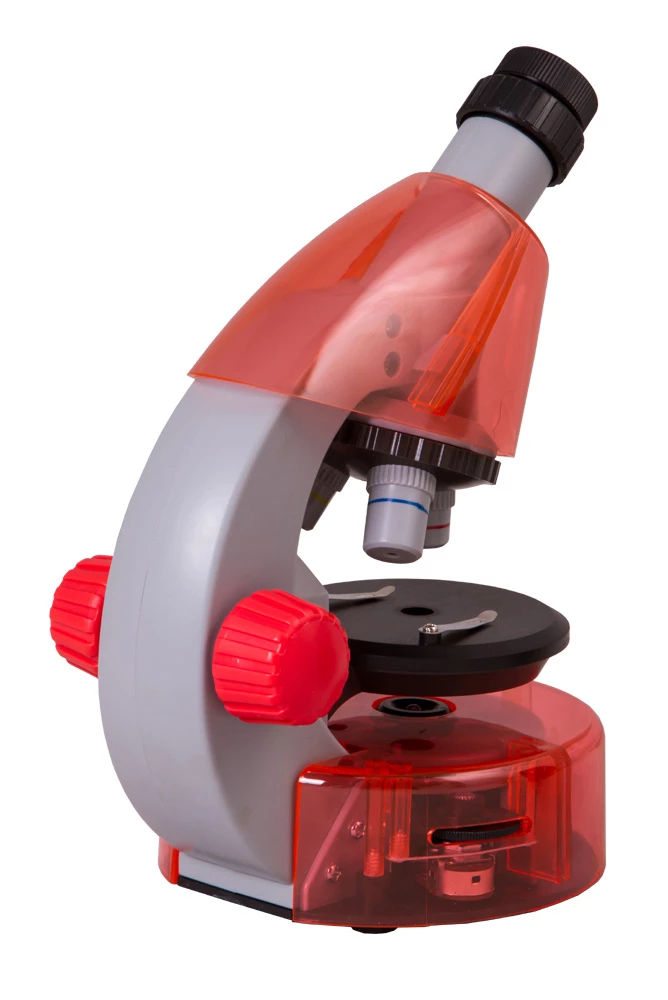 Levenhuk LabZZ M101 Orange Children's Microscope, 40x-640x, with Experiment Kit