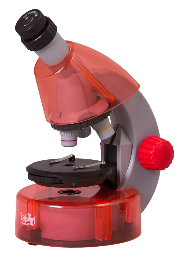 Levenhuk LabZZ M101 Orange Children's Microscope, 40x-640x, with Experiment Kit