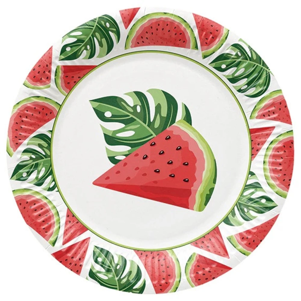 Jednorazowe talerze Tasty Watermelons (8 szt.)