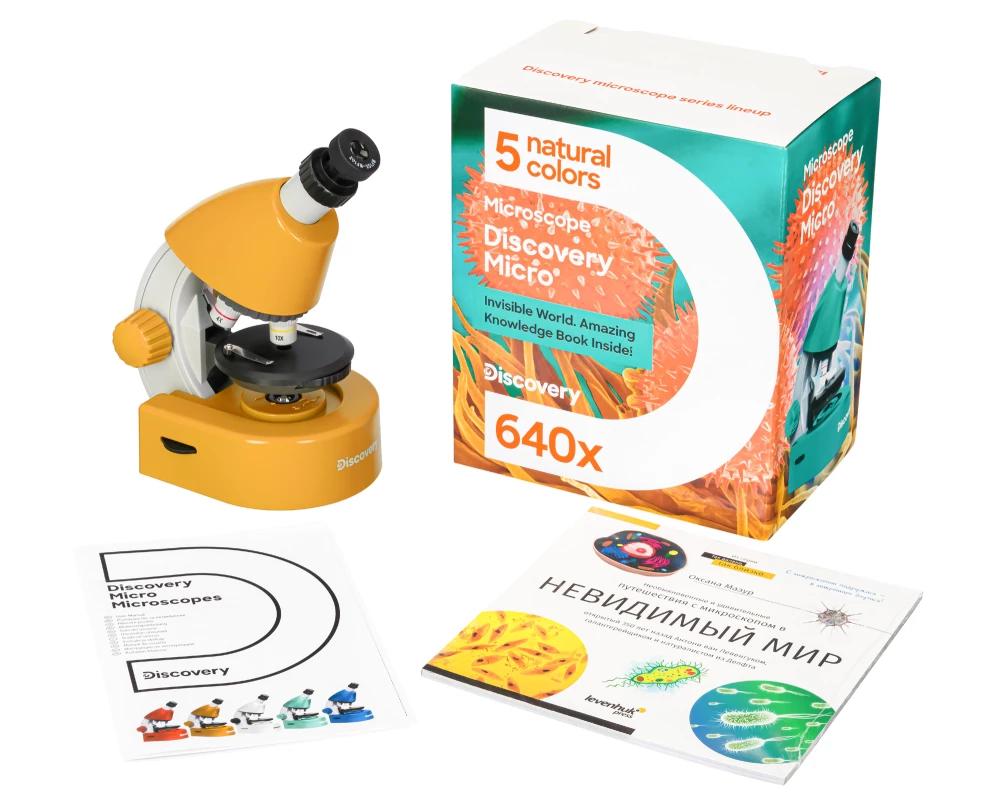Levenhuk Discovery Micro Solar Microscope with Book