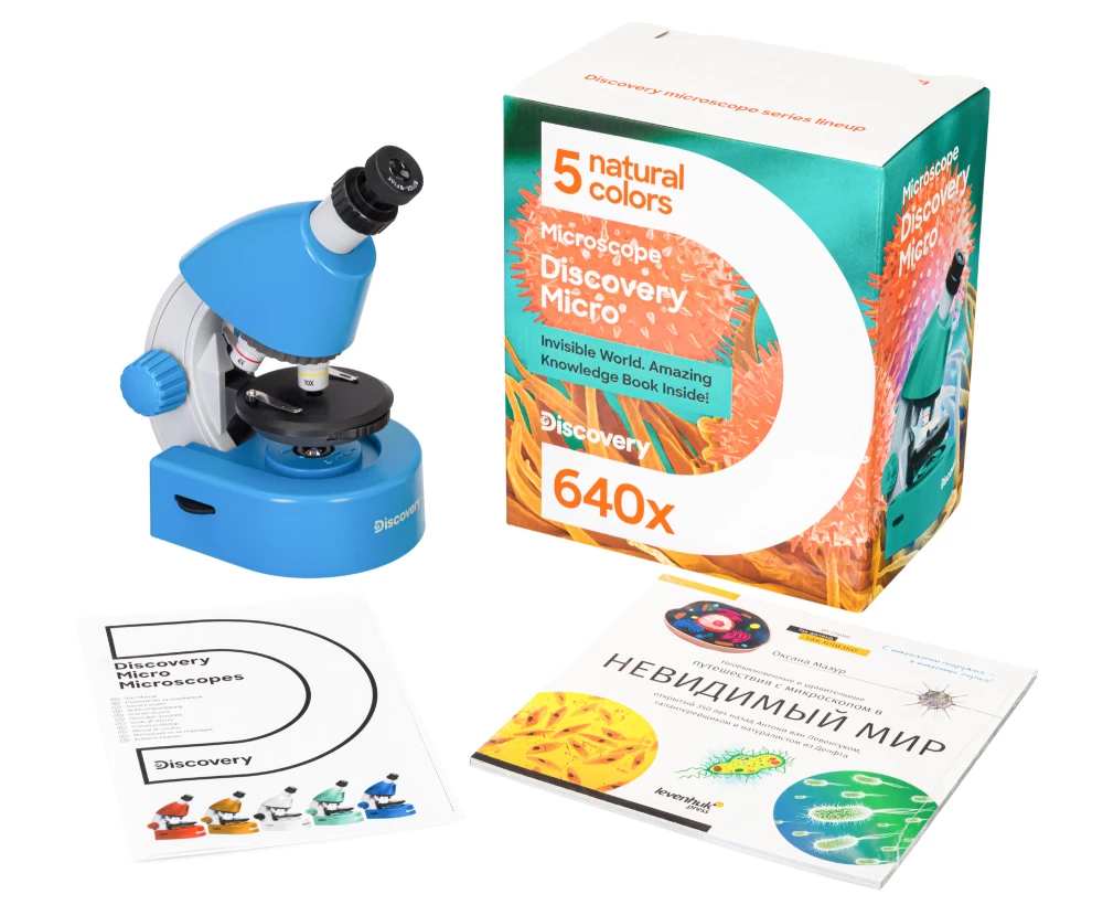 Levenhuk Discovery Micro Gravity Microscope with Book