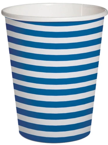 Disposable Cup Stripes 250ml