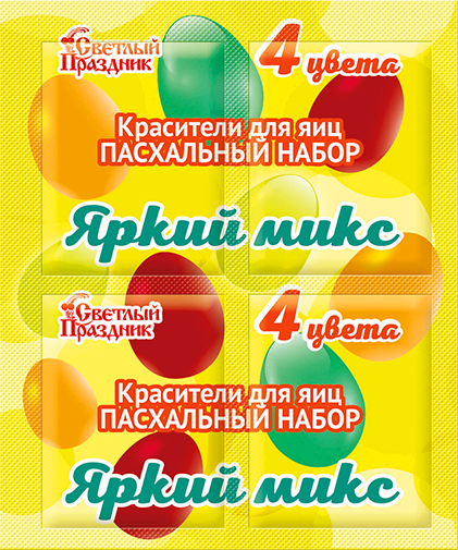 Pārtikas krāsvielas Spilgts maisījums