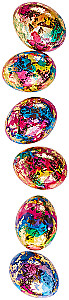 Rainbow Easter Egg Decoration Set (assorted)