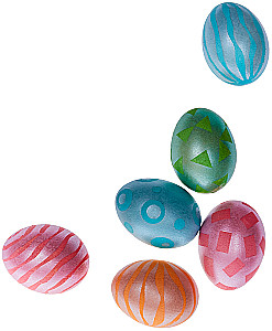 Rainbow Easter Egg Decoration Set (assorted)